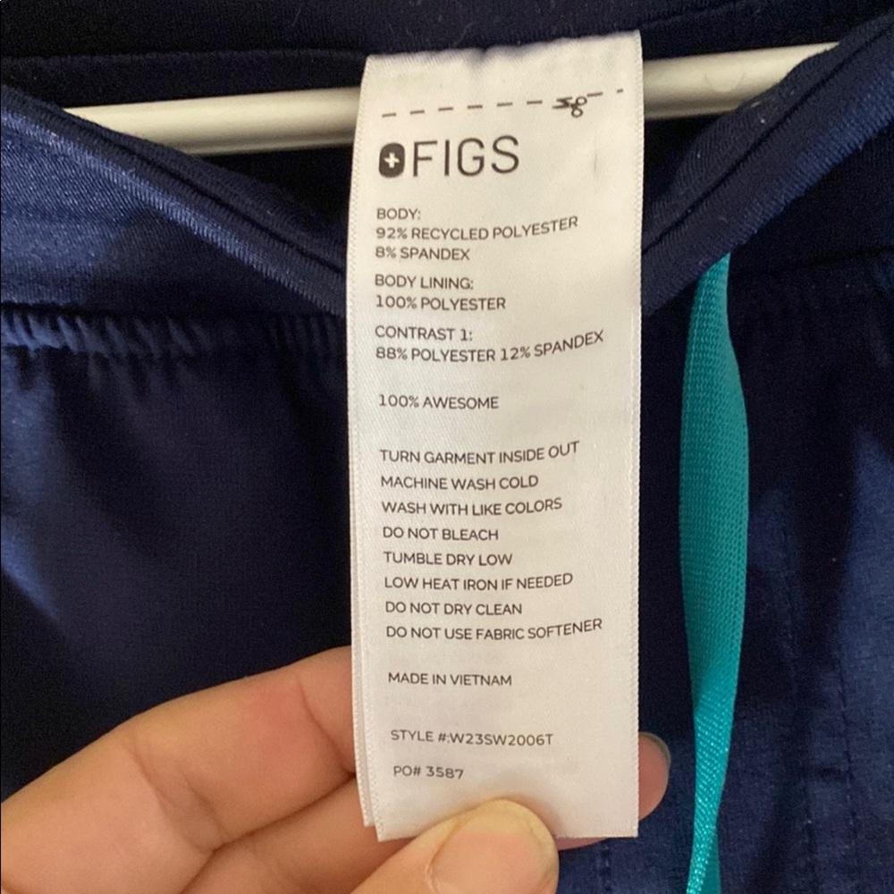 Figs navy blue scrub pants - Picture 2 of 4